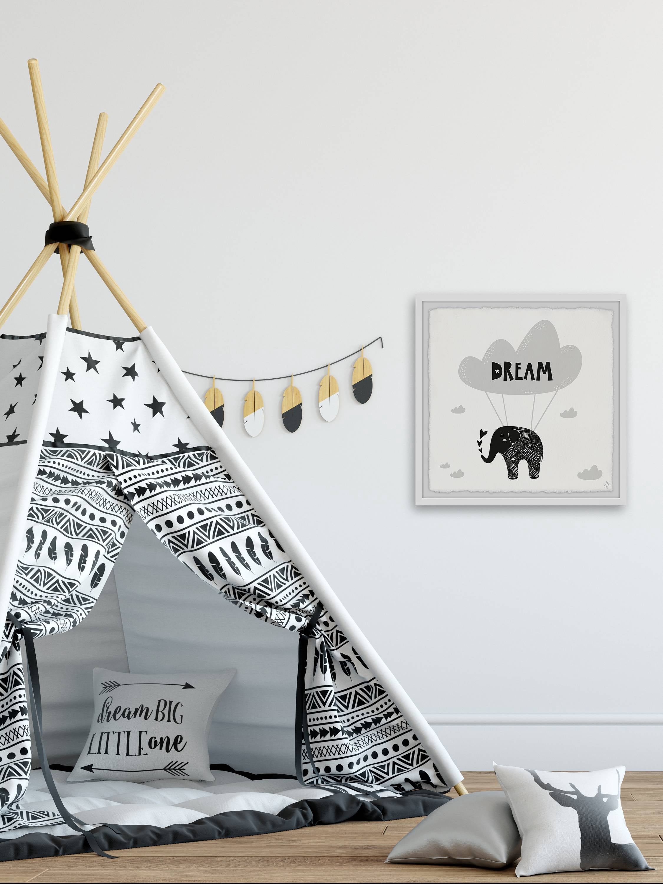 Marmont Hill Elephants Dream Framed Wall Art