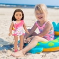 thumbnail image 3 of TDDS9 American 18 Inch Doll Swimsuit Accessories and Clothes Sets Includes 18 Inch Doll Clothes and Bag, Shoes, Sunglasses, Necklaces (No Dolls), 3 of 8