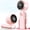 Pink, variant on ILHHTCN Mini Portable Handheld Turbo Fan, 5-Speed High-Velocity Small Pocket Fan with Rechargeable 4000mAh Battery, 180° Foldable Personal Neck Desktop Fan for Travel Beach Vacation Gifts
