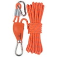 thumbnail image 2 of S SERENABLE Pulley Ratchet Rope Hanger Camping Reflective Wind Rope Orange Green, 2 of 9