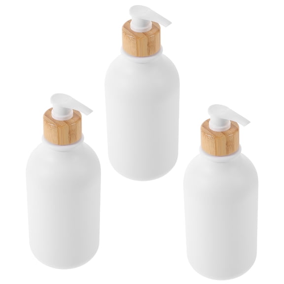 FELTECHELECTR Adults Reusable Shampoo Conditioner Bottles PET 3Pcs 7.5X7.5X11.4In