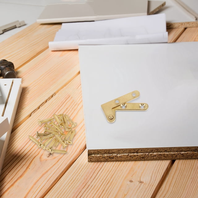 COMPUKAS 4 Pares Bisagras Ocultas De Dorado Para Puertas De Madera Con Vintage Elegante