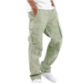 thumbnail image 2 of Pantalons Cargo Décontractés pour Hommes avec Multiples Poches, Type Droit pour Extérieur, 2 of 5