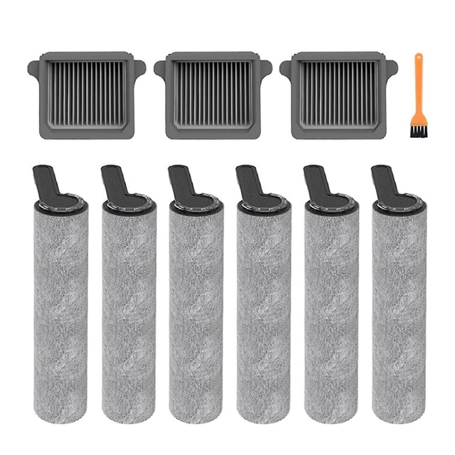 Reemplazo de robots de barrido Cepillo principal de rodillo de 10 piezas y filtro Hepa adecuado para Tineco Ifloor