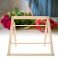 thumbnail image 2 of HEALEEP Wooden and Metal Ribbon Display Rack Organizer, Rectangular Craft Storage Stand for Sewing Supplies, 1 Pack, 2 of 6