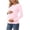 A89 Pink, variant on Women's Maternity Nursing Tops Long Sleeve Breastfeeding Shirts Casual Layered Design Comfortable Pregnancy Clothes for Postpartum Hospital Daily Wear