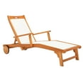 thumbnail image 5 of Safavieh Kamson Adult Wood Adjustable Outdoor Chaise Lounges Natural Brown, 5 of 13