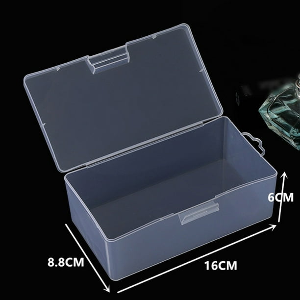 Transparent Plastic Box Screw Tool Storage Case With Lid Jewelry Earring Display Case Container Tool Organizer Storage Boxes
