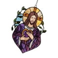 thumbnail image 6 of Stained Glass Window Christs Jesuses Sun Catchers Colorful Window Panel Jesuses Suncatchers Decors Home Decors, 6 of 8