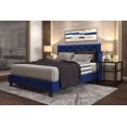 thumbnail image 1 of Grand lit avec clous décoratifs, bleu, 1 of 5