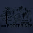 thumbnail image 3 of CafePress - Leave Nothing But Footprints Women's Dark T Shirt - Women's Traditional Fit Dark T-Shirt, 3 of 4