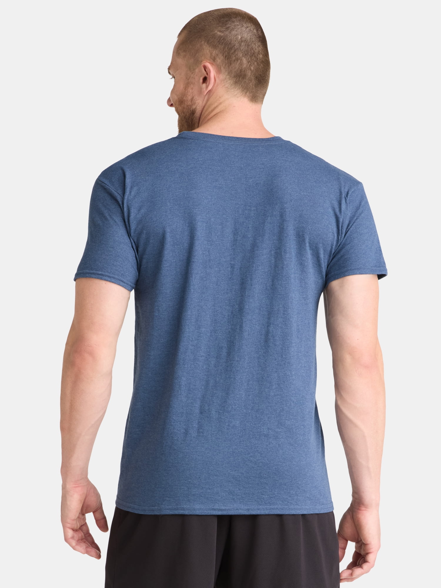 Athletic Works Men's and Big Men's Cotton Pocket Tee, 4-Pack, Sizes XS-5XL