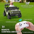 thumbnail image 5 of VIBESPARK 24 Volt Ride on Toys, 2-Seater Ride on Cars with Remote Control, 2WD/4WD Switchable Electric Car for Kids w/ Bluetooth, 800W Power Car Wheels, Music, MP3, Suspension, Green, 5 of 9