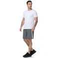thumbnail image 5 of Satankud Men's Athletic Shorts With Pockets and Elastic Waistband Breathable Mesh Stretch Running Shorts Drawstring Waist Relaxed Casual Sports Gym Basketball Shorts Dark Gray-XS, 5 of 7