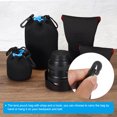 thumbnail image 5 of Uxcell Camera Lens Bag Set with Thick Protective Neoprene, Black, Blue, 4Pack, 5 of 6