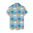 thumbnail image 4 of Floenr Mens T Shirts,Summer Men's Cotton Plus Size Men's Short-sleeved Hawaiian Print Men's Shirt, 4 of 9