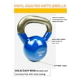 thumbnail image 3 of Rainforest Basics Vinyl Coated Cast Iron Kettlebell Weight -30 LB, 3 of 4