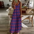 thumbnail image 3 of Phishman Robe Sans Manches Rouge Donut Tenues d'Été pour Femmes 2024 Robes Élégantes en Solde, 3 of 4