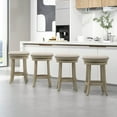 thumbnail image 3 of Costway Tabourets de Bar Pivotants 26,5 Pouces Ensemble de 4 Tabourets de Comptoir Ronds avec Cadre en Bois, 3 of 9