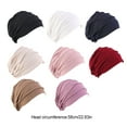 thumbnail image 3 of Minnieouse Gorros elásticos de pelo, gorros de viaje, gorros de temporada de otoño, accesorios de ropa clásicos, turbante de Color sólido, envoltura Sombreros Café Minnieouse AP011167-07, 3 of 6