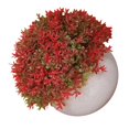 thumbnail image 3 of Bola de césped artificial en maceta, simulación de hierba, decoración de plantas, decoración de la mesa de la oficina en casa, hierba tipo 3, rojo tholdsy HA7593-08B, 3 of 6
