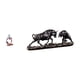 thumbnail image 1 of Estatua de resina de un pensador sentado. Figura decorativa de toro. Escultura de animal para escritorio. Hecha a mano en poliresina. Ideal para regal, 1 of 8