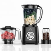 LINKChef Smoothie Blender 57oz Food Processor Combo with Powerful Chopper Grinder