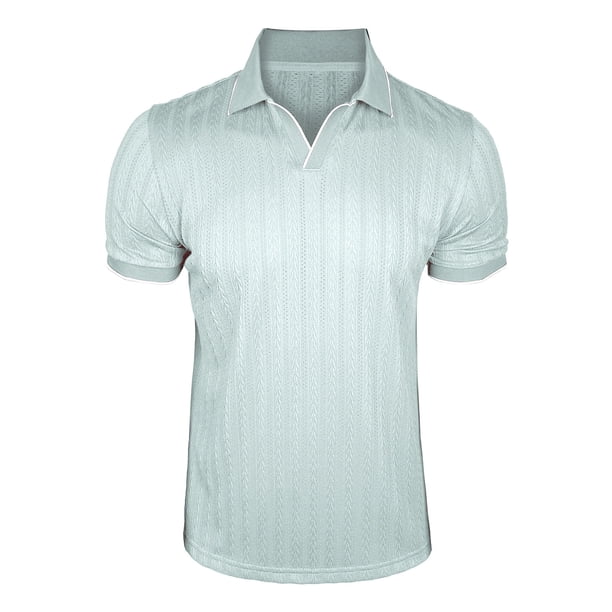Mens Casual Manga Corta Botón Abajo Camisas con Capucha Sólida Camisa de Parche para Al Aire Libre, Casual, Uso Diario