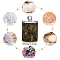 thumbnail image 6 of Yayeee 4 Pack Qtip Holder Bathroom Cotton Swab Canister with Lid Clear Dispenser Set, Black Flower Pattern, 6 of 6