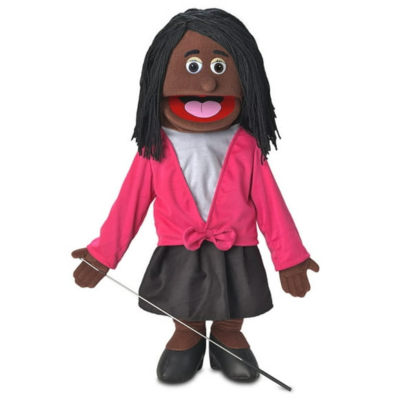 25" Barbara, Black Mom / Teacher, Full Body, Ventriloquist Style Puppet