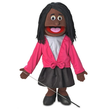 25 Barbara Black Mom / Teacher Full Body Ventriloquist Style Puppet