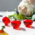 thumbnail image 4 of Artificial Fruit Figurine Decorative Paperweight Miniature Glass Fruit Statue for Home Office Desk Shelves Decoration, 4 of 9