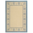 thumbnail image 2 of Safavieh Courtyard Eva Oriental Indoor/Outdoor Area Rug, Natural/Blue, 4' x 5'7", 2 of 10