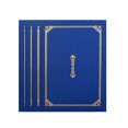 thumbnail image 1 of 4 Pcs A4 Certificate Holder Hot Stamping Diploma Cover Document Cover for Letter-Sized Award Certificates - 30.5x22.5cm (Navy Blue), 1 of 4