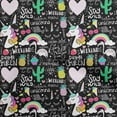 thumbnail image 1 of oneOone Cotton Poplin Twill Light Pink Fabric Unicorn Pattern Craft Projects Decor Fabric Printed By The Yard 56 Inch Wide, 1 of 6