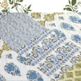 thumbnail image 4 of ANMINY Reversible Floral Coverlet Bedding Set - King All-Season Soft Polyester Quilt with Pillowcase | Vibrant Floral Design & Easy Care, 4 of 8