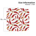 thumbnail image 2 of Drink Coasters, Ink Chili Pepper Print -PVC Leather Coasters Sets of 4 for Tabletop Protection - Bar Accessories, Coasters for Drinks Cup Aesthetic Coasters Home Office Decor Square, 2 of 5