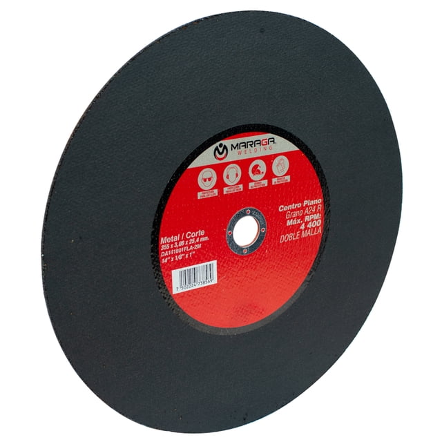 Disco De Corte De 14 Pulgadas 2 Mallas Maraga Paq. 10 Pzs