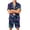 ABN62-Green, variant on Halloween Pajama Sets For Men Devil Ghost Face Print Silk Short Sleeve Button Tops Matching Shorts Set Cute Plus Size Pjs Black M
