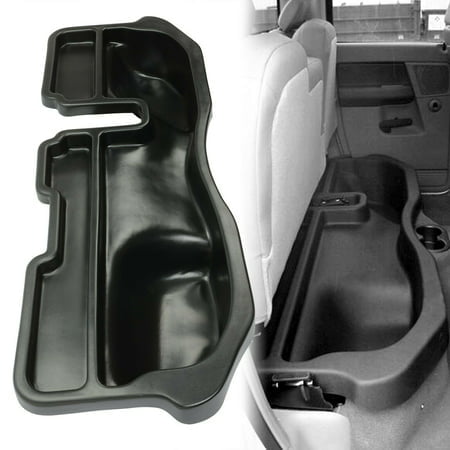 2019 Dodge Ram 1500 Classic Crew with 60/40 Rear Seat Gearbox Black HECASA Under Seat Storage Box Compatible with 2002-2018 Dodge Ram 1500 Crew Cab 