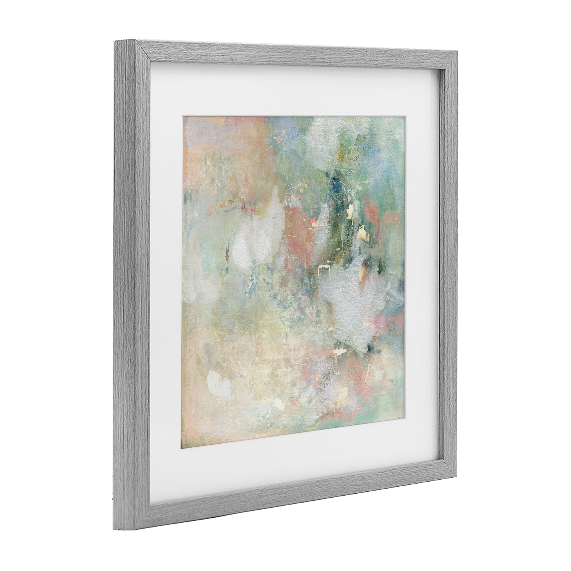 Stupell Industries Serene Pastel Brushstroke Harmony Gray Framed Print Under Glass, design by Carol Robinson