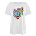 thumbnail image 5 of TSADFHJI Hauts de Noël pour Femmes Mode Décontractée Imprimé Col Rond Manches Courtes T-Shirt TTG Blanc, 5 of 5