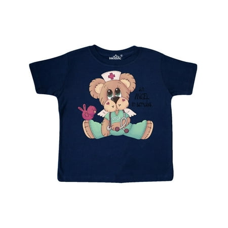 

Inktastic CNA An Angel in Scrubs Teddy Bear Gift Toddler Boy Girl T-Shirt