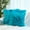 Blue, variant on Sanmadrola Pillow Covers Throw Pillow Covers Pillow Protector with Hidden Zipper Furry Long Faux Fur 18''x18'' 2 Pack