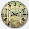 thumbnail image 1 of DesignArt Aspens Neutral Forest Large Wall Clock, 1 of 2