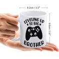 thumbnail image 2 of Leveling Up To Big Brother 11 Ounces Double Side Printed Funny White Coffee Mug, 2 of 6