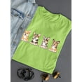 thumbnail image 3 of Corgi Pups Banner T-Shirt Women -Image by Shutterstock, Female XX-Large, 3 of 4