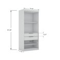 thumbnail image 3 of Manhattan Comfort Mulberry Wood Sectional Corner Wardrobe Closet in White, 3 of 7
