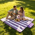 thumbnail image 4 of Manta impermeable para picnic al aire libre – Manta plegable grande de 200 x 150 cm para playa, camping, césped, parque y viajes., 4 of 6