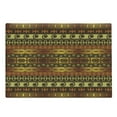 thumbnail image 1 of Prehistoric Cutting Board, Indigenous Geometric Motifs Ornament Traditional Tribal, Decorative Tempered Glass Cutting and Serving Board, Large Size, Brown Yellow Pale Orange, by Ambesonne, 1 of 1